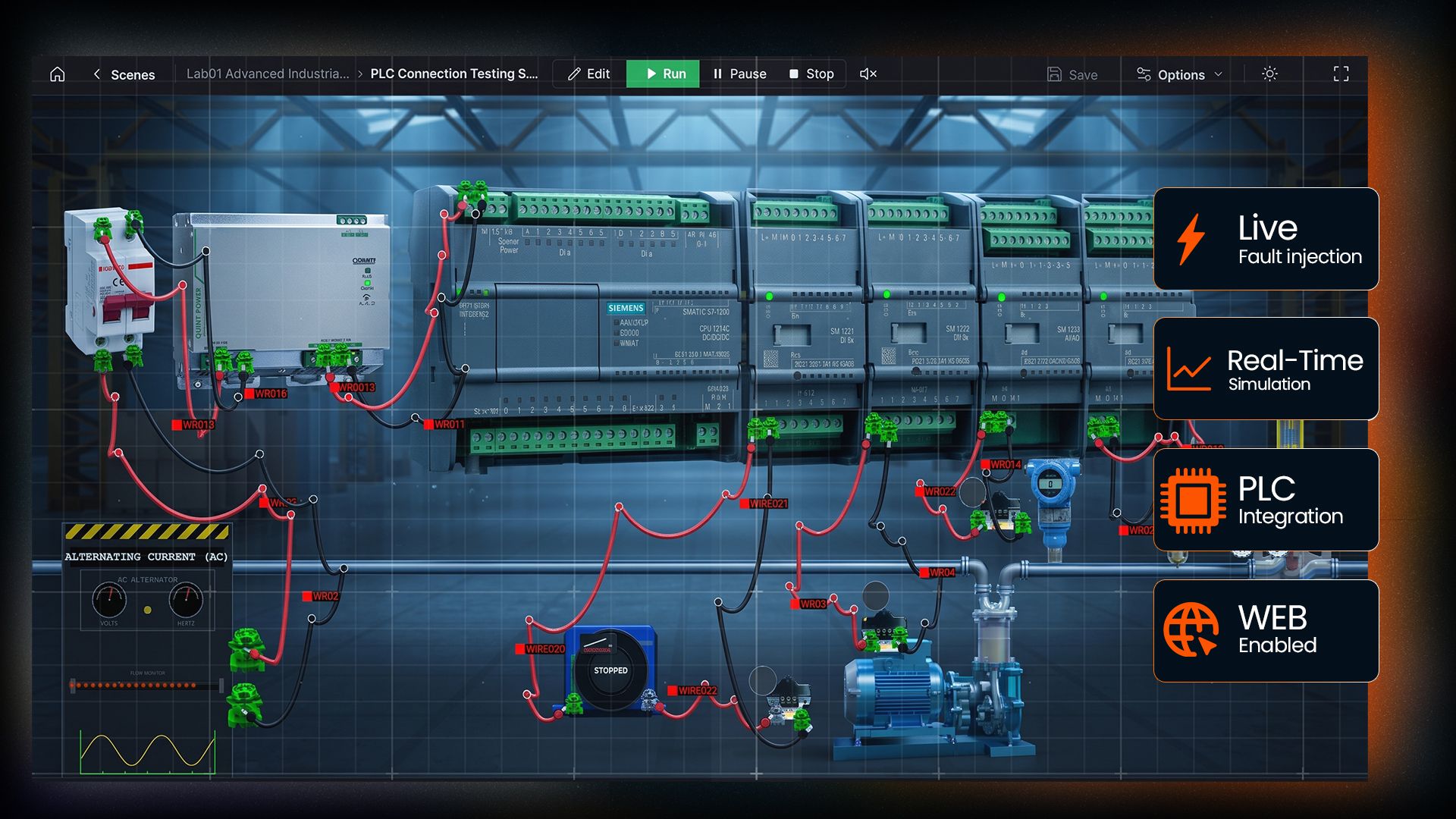 The Velnode lab interface